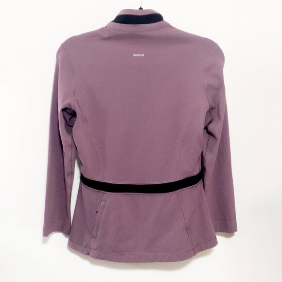 Lululemon Sz 6 Define Full Zip Purple Black Jacket Athleisure Casual Activewear - Picture 2 of 7